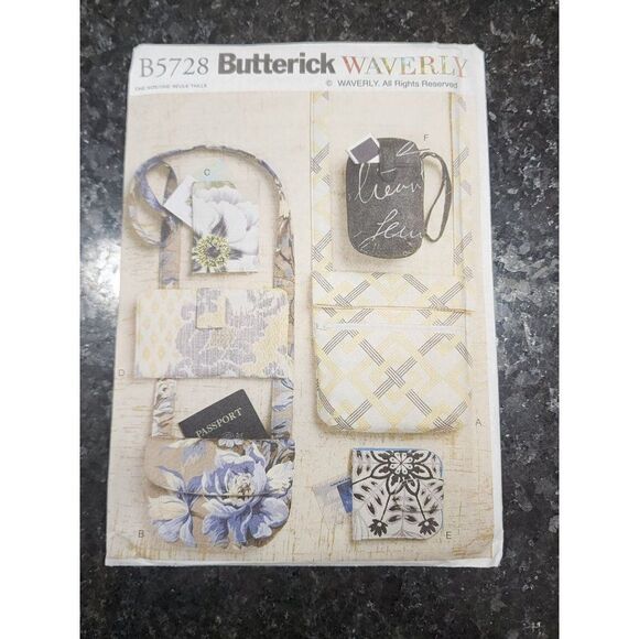 Uncut Butterick Bags and Purses Sewing Pattern #B5728: 6 Fun and Functional Desi - Picture 1 of 5